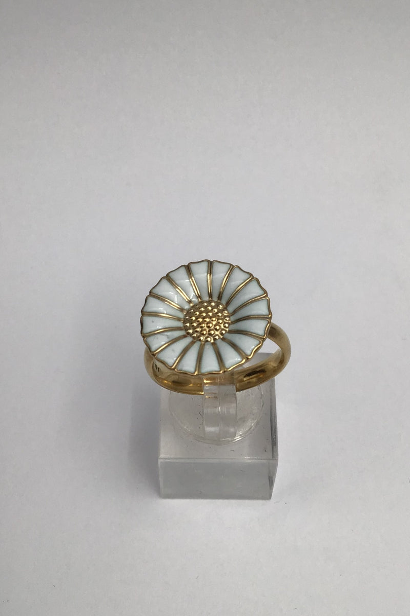 Georg Jensen Forgyldt Sterling Sølv Marguerit Ring