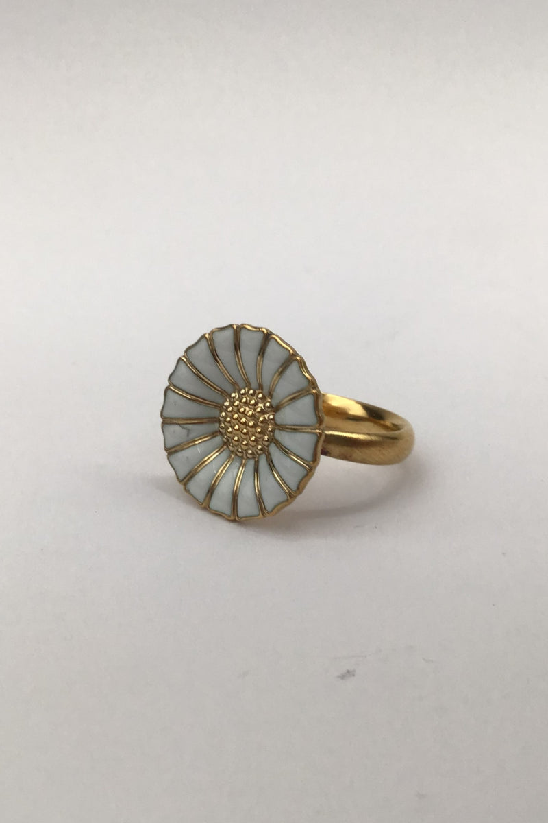 Georg Jensen Forgyldt Sterling Sølv Marguerit Ring