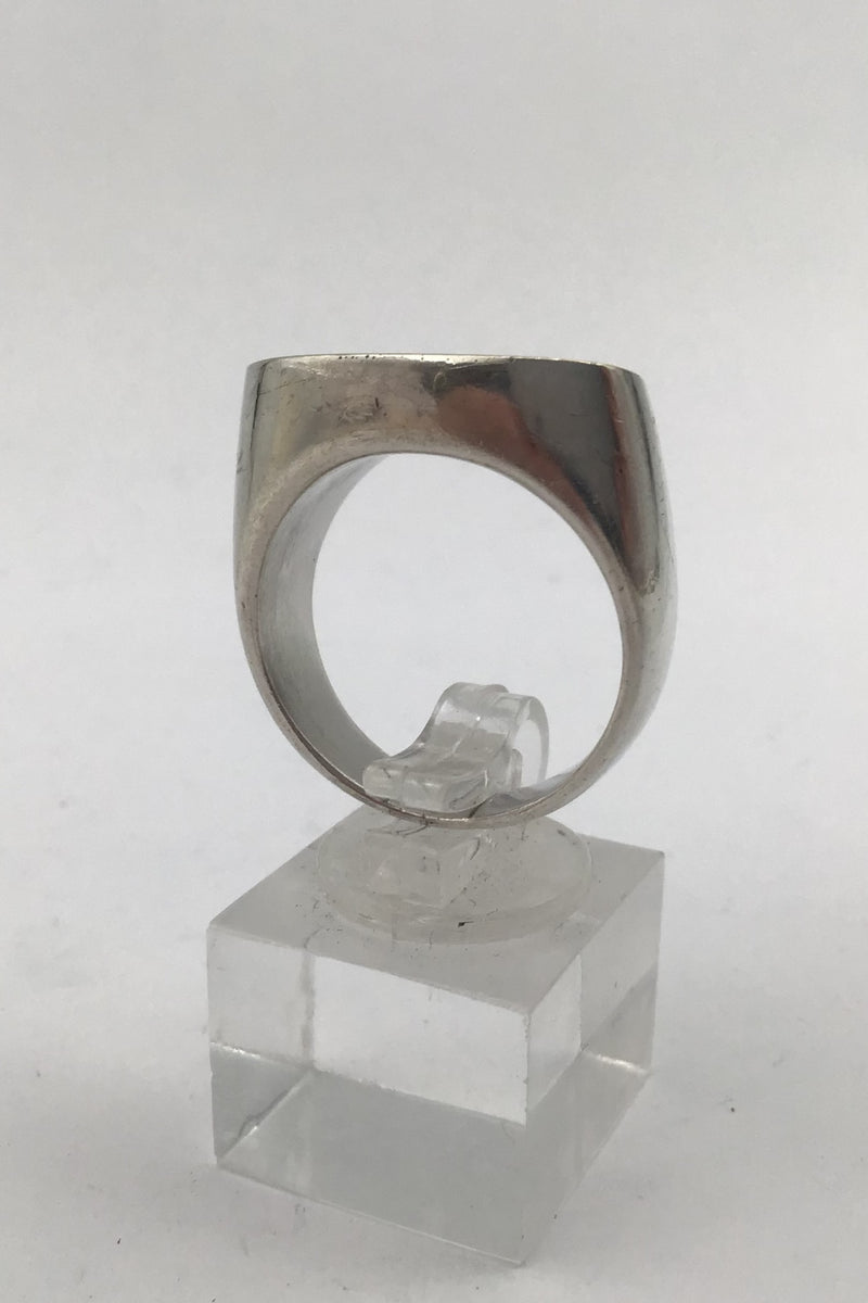 Georg Jensen / Hans Hansen Sterling Silver Ring with Gold Plate