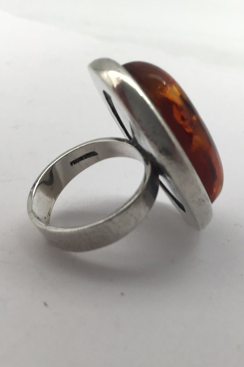 Niels Erik From Sterling Silver Ring (Amber)