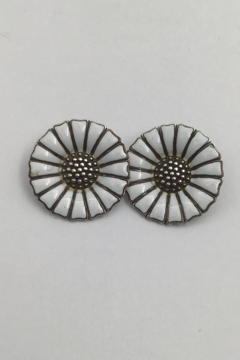 Georg Jensen Sterling Silver Daisy Earrings (Large)