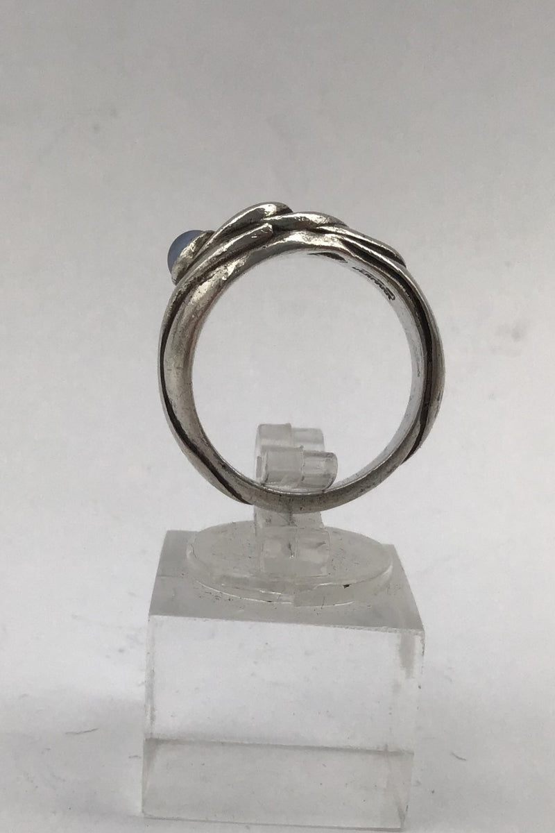 Georg Jensen Sterling Sølv Ring (No. 362) Månesten Ole Kortzau