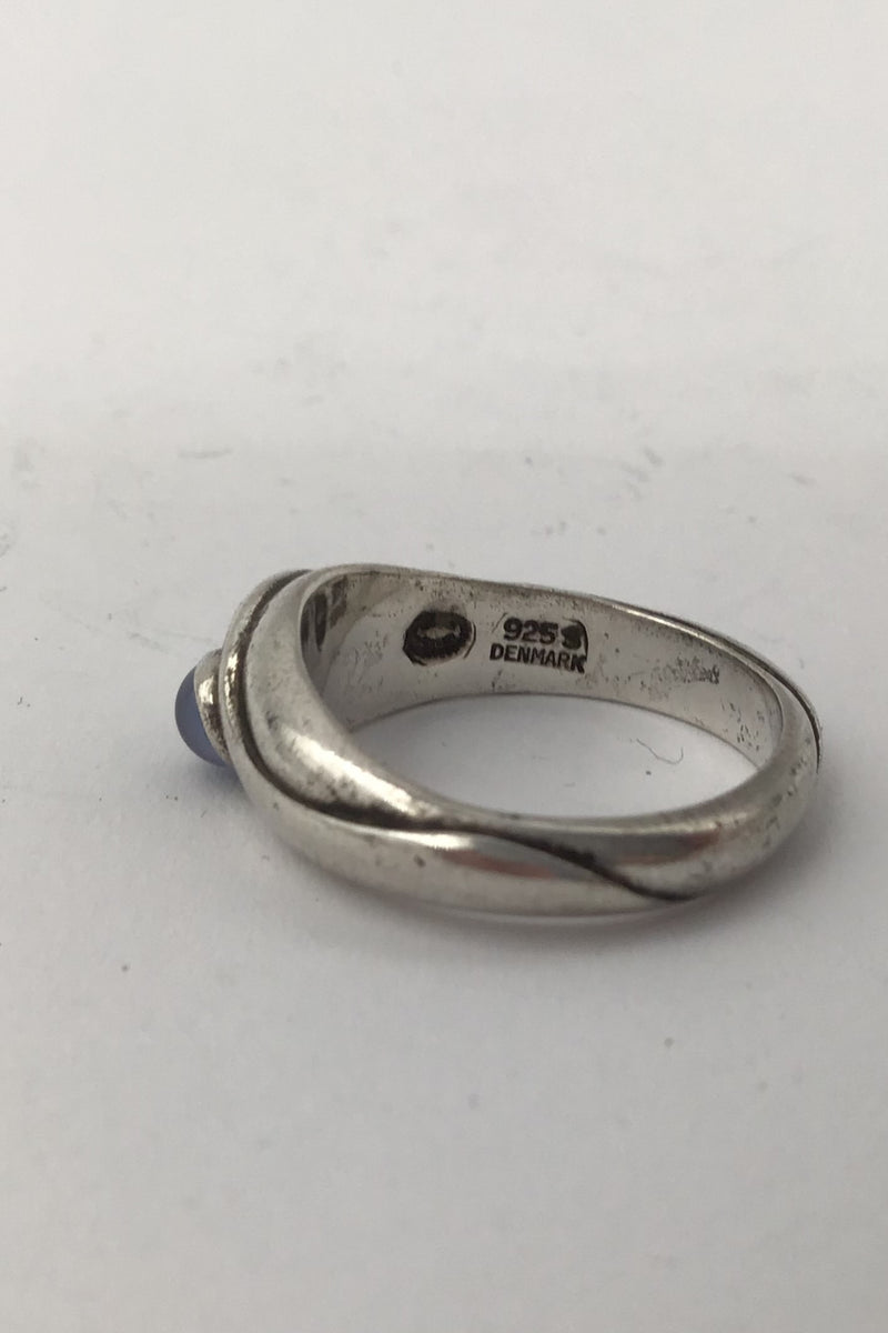 Georg Jensen Sterling Sølv Ring (No. 362) Månesten Ole Kortzau