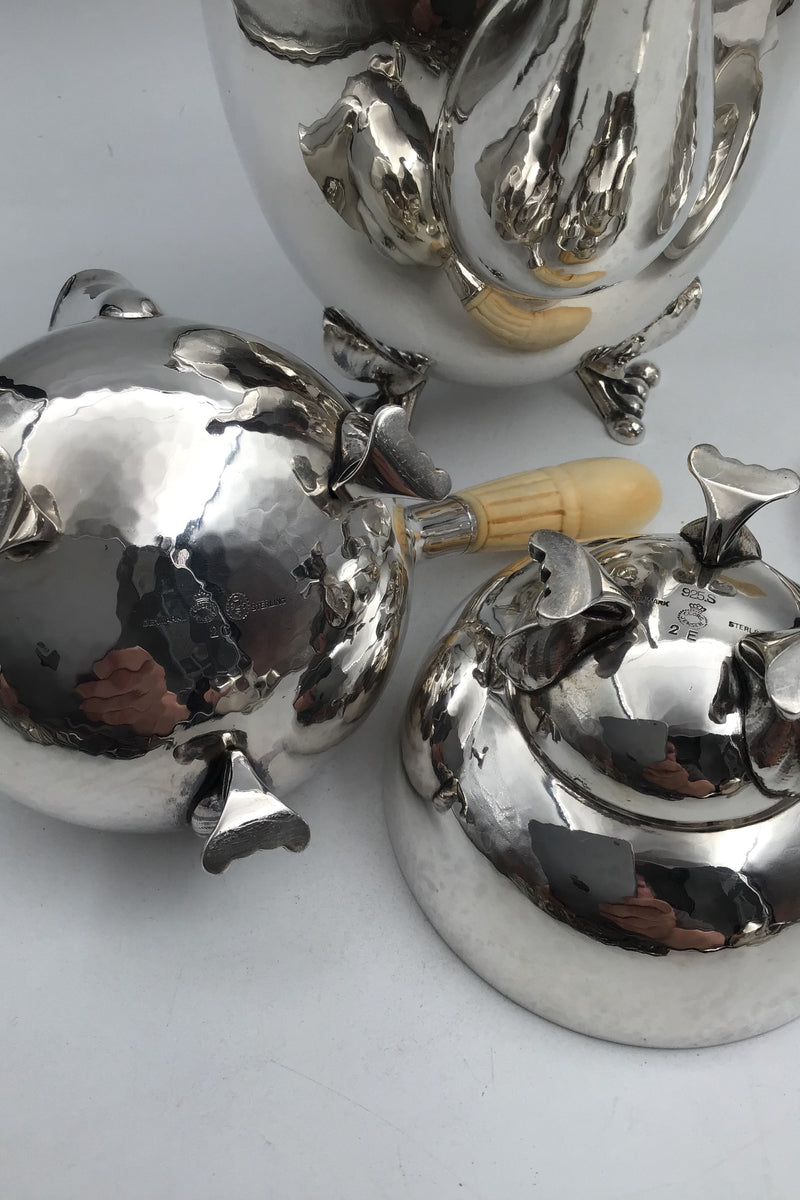 Georg Jensen Sterling Silver Magnolia Coffee Set No. 2 (1925-1933)