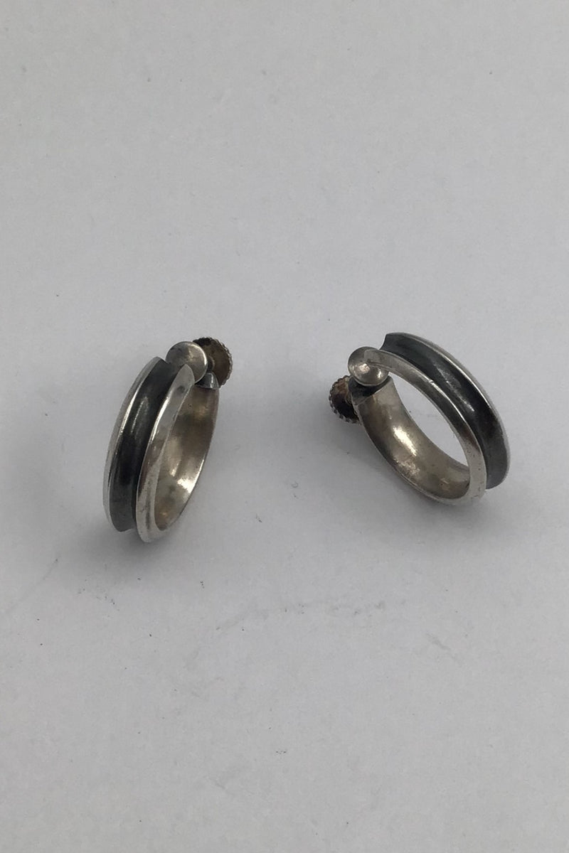 Hans Hansen Sterling Silver Earrings (Screws) No. 421