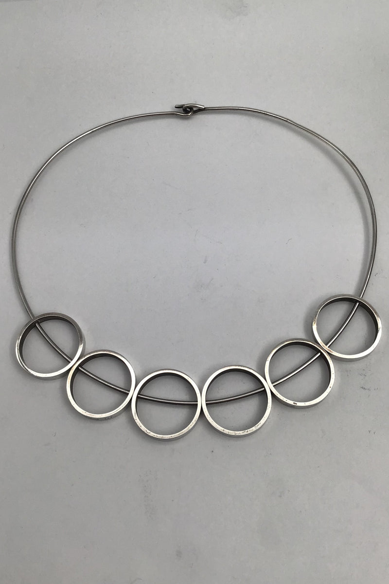 Hans Hansen Sterling Silver Modern Neck Ring No. 359 Bent Gabrielsen