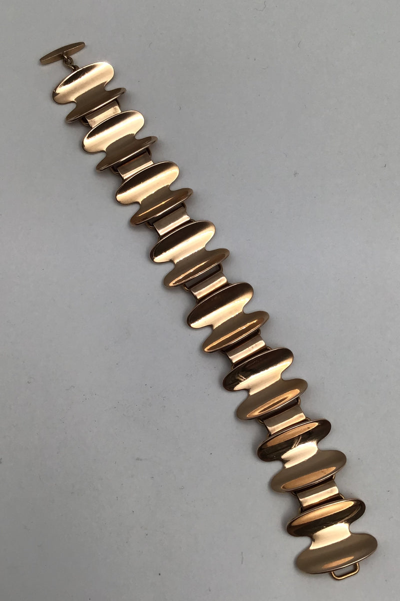 A. Dragsted 14K Gold Modern Bracelet