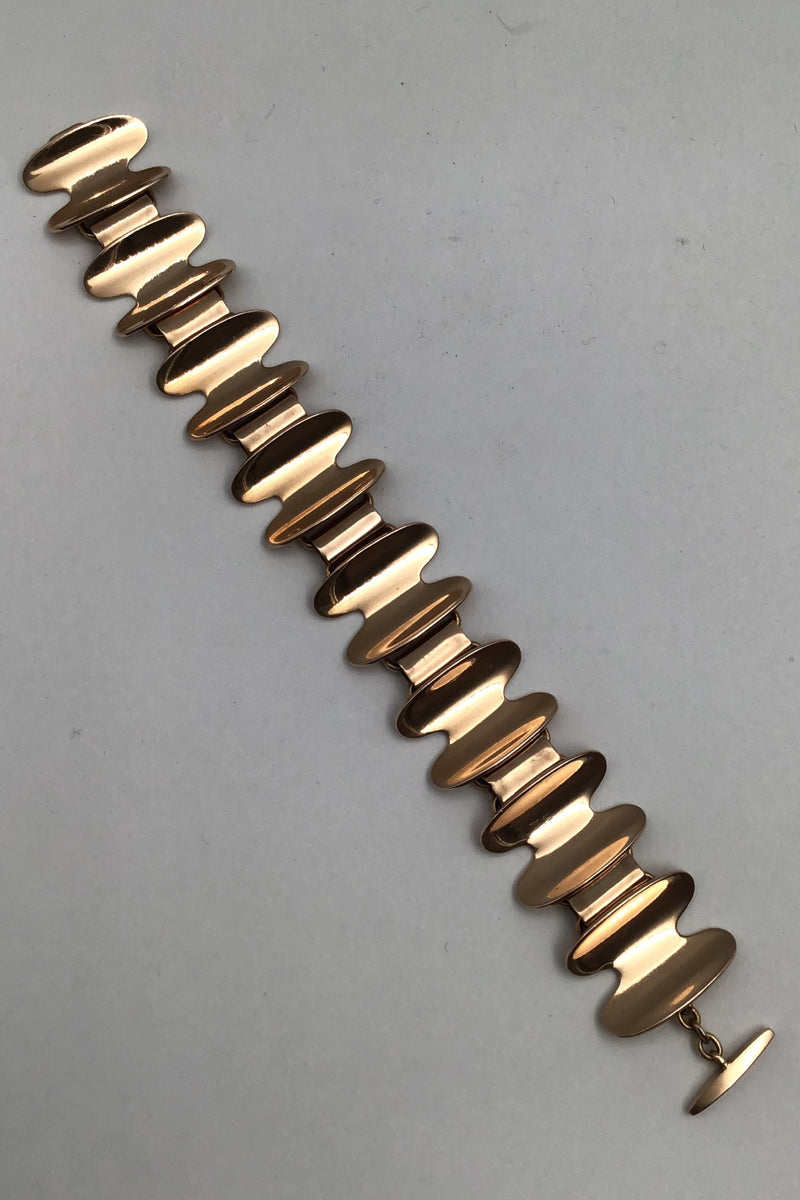 A. Dragsted 14K Gold Modern Bracelet