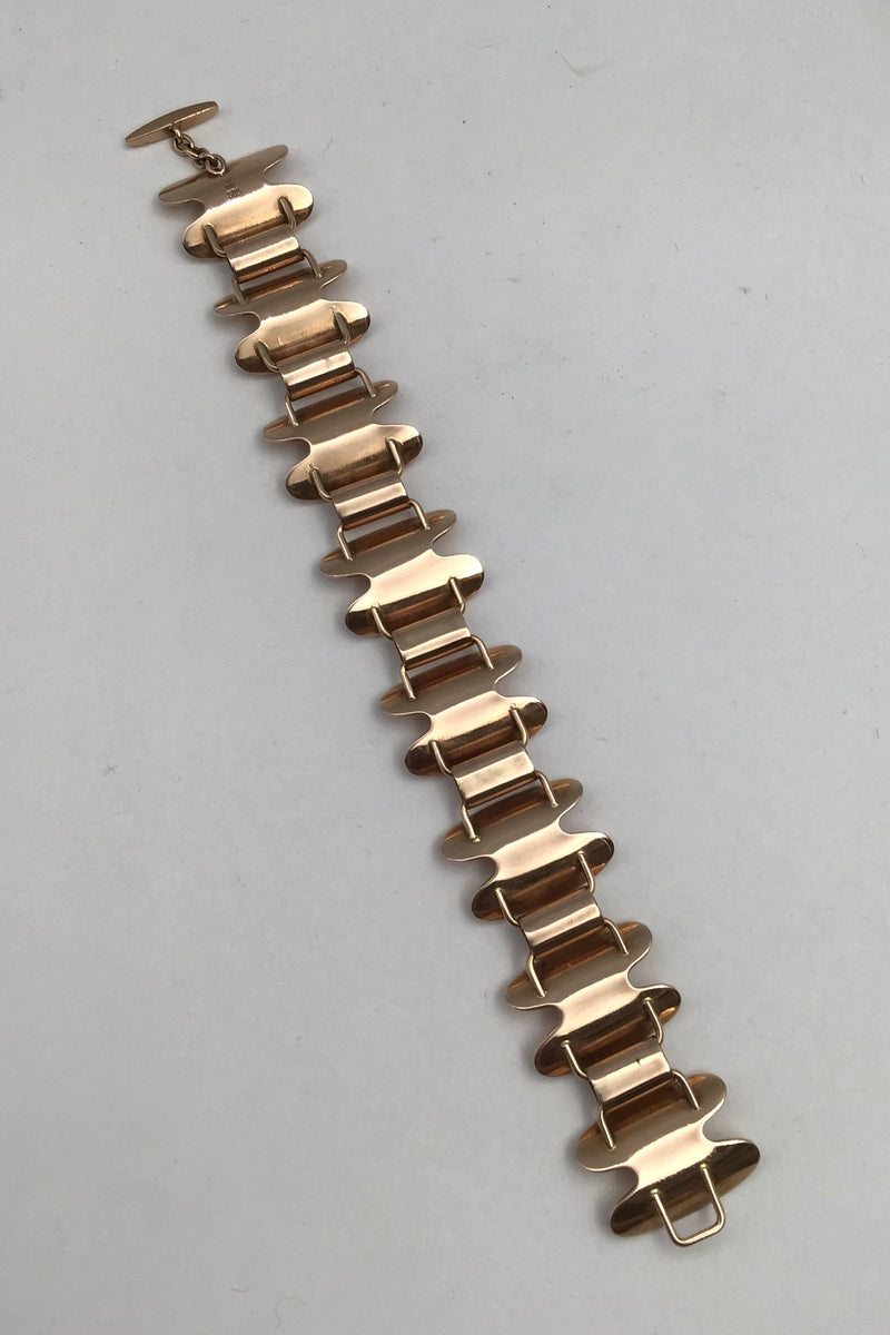 A. Dragsted 14K Gold Modern Bracelet