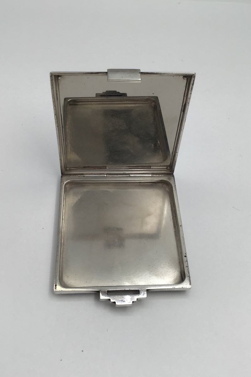 Georg Jensen Sterling Sølv Pudderdåse No. 226D Pyramide