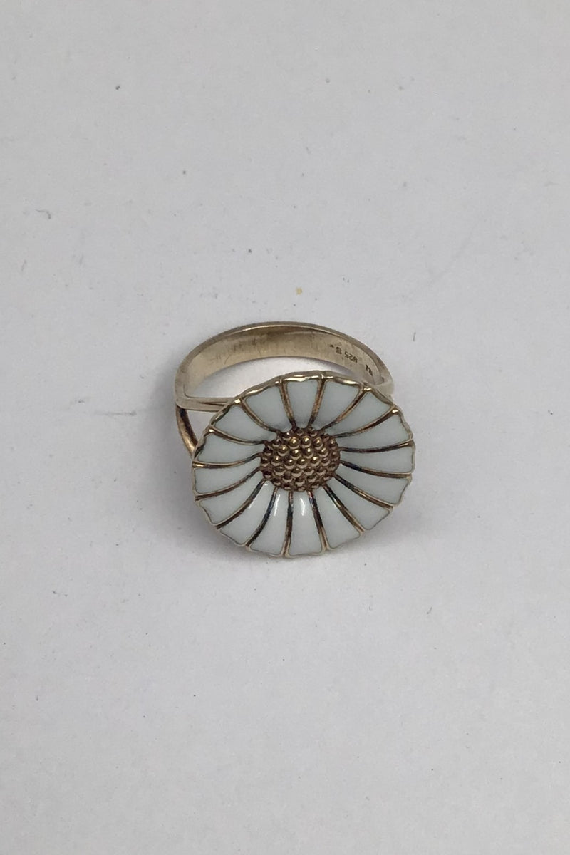 Georg Jensen Sterling Silver Gold Plated Marguerite Ring