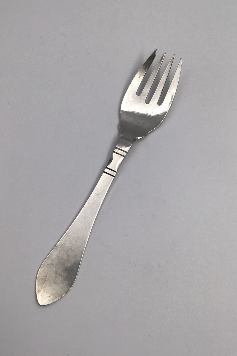 Georg Jensen Sterling Sølv Antik Salatgaffel, lille No. 42