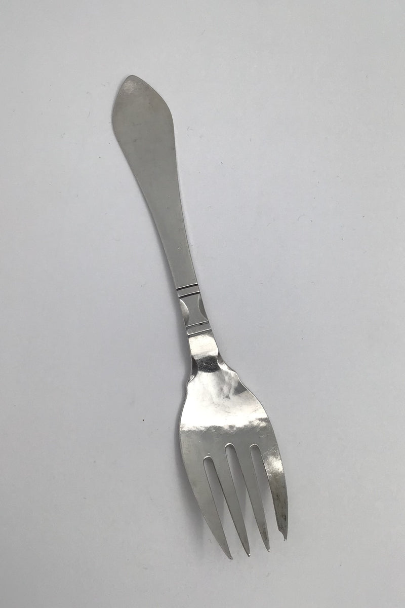 Georg Jensen Sterling Sølv Antik Salatgaffel, lille No. 42