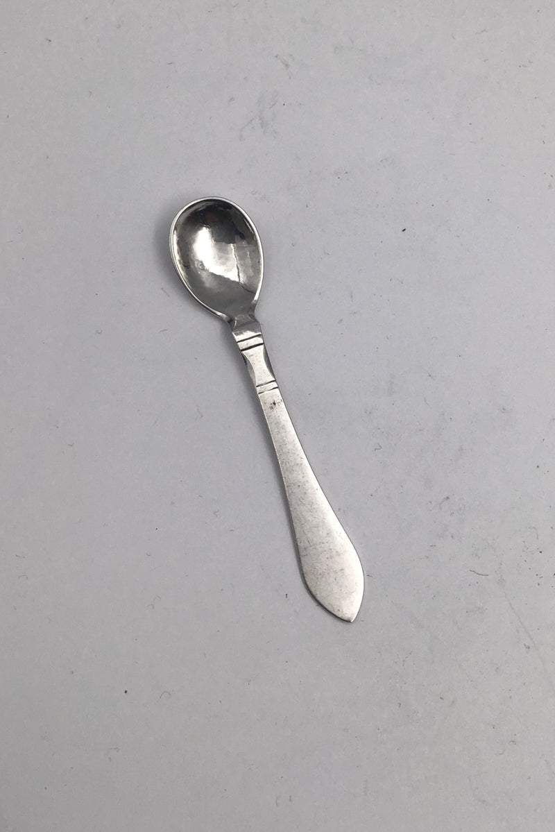 Georg Jensen Silver Antique Salt Spoon, long No. 104