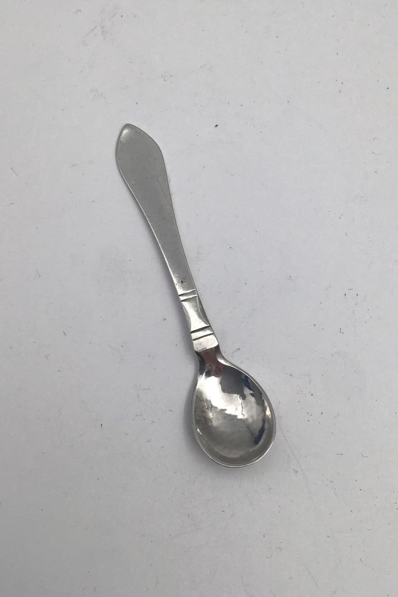 Georg Jensen Silver Antique Salt Spoon, long No. 104