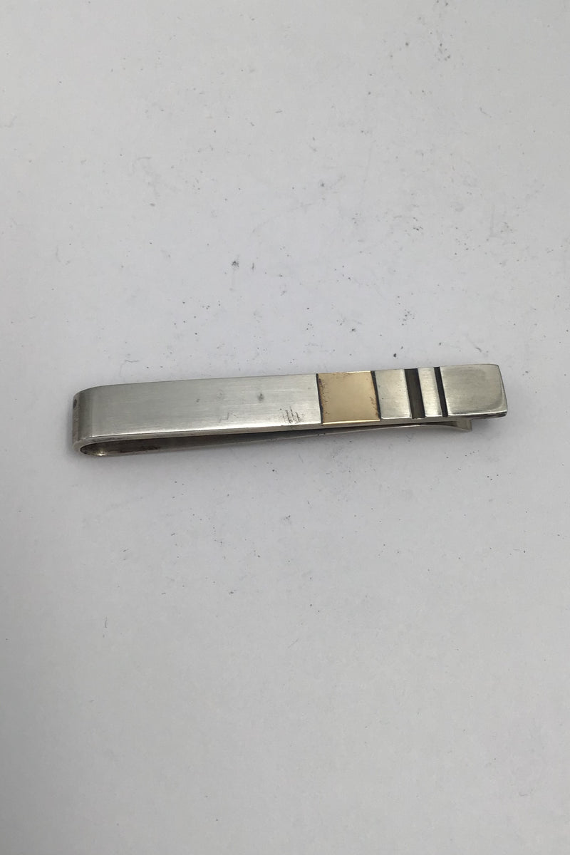 Georg Jensen Sterling Sølv Slipsenål No. 152A (m 18K Guld)