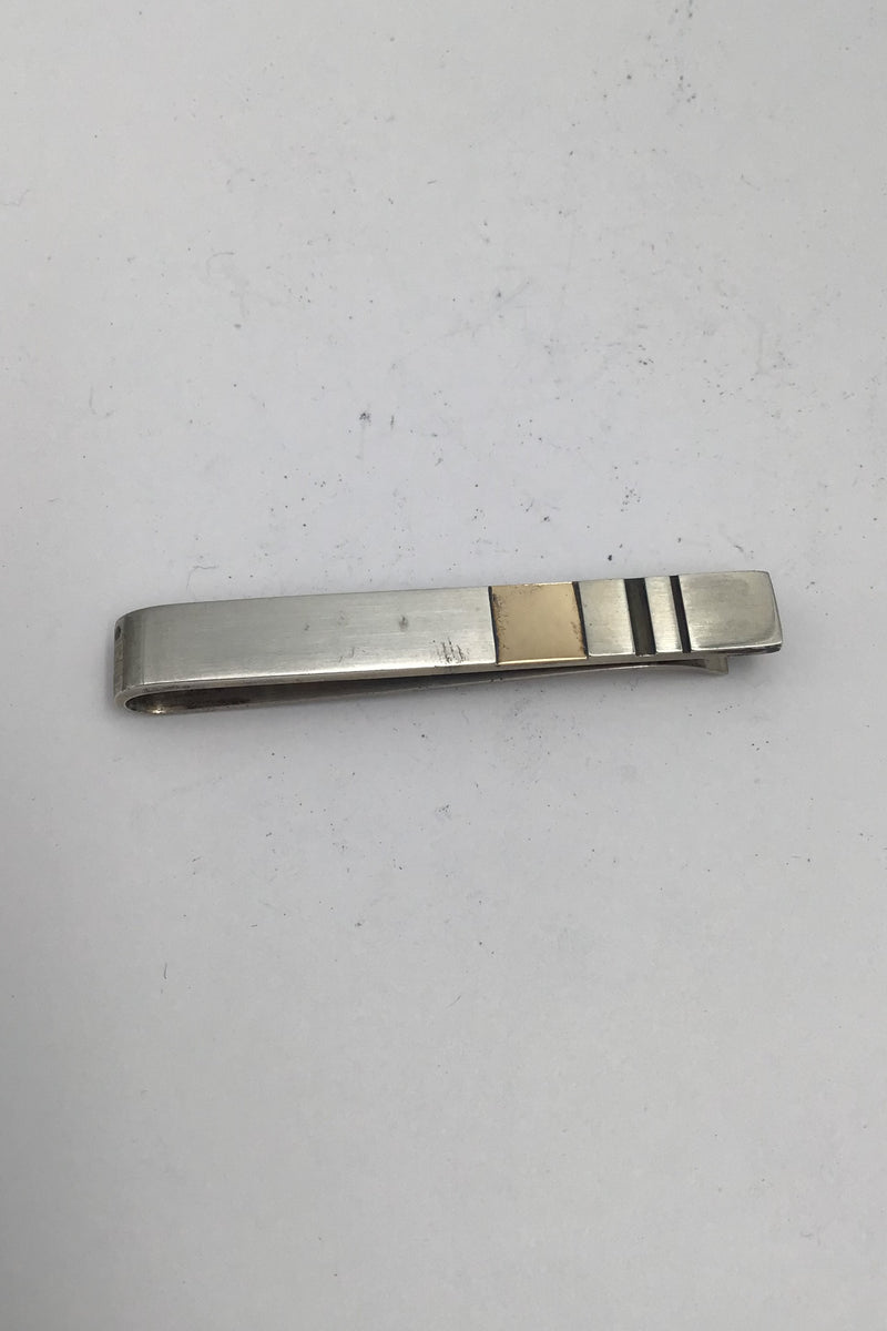 Georg Jensen Sterling Sølv Slipsenål No. 152A (m 18K Guld)