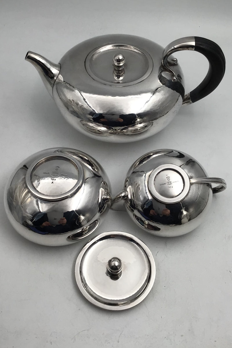 Georg Jensen Sterling Silver Tea Set No. 787