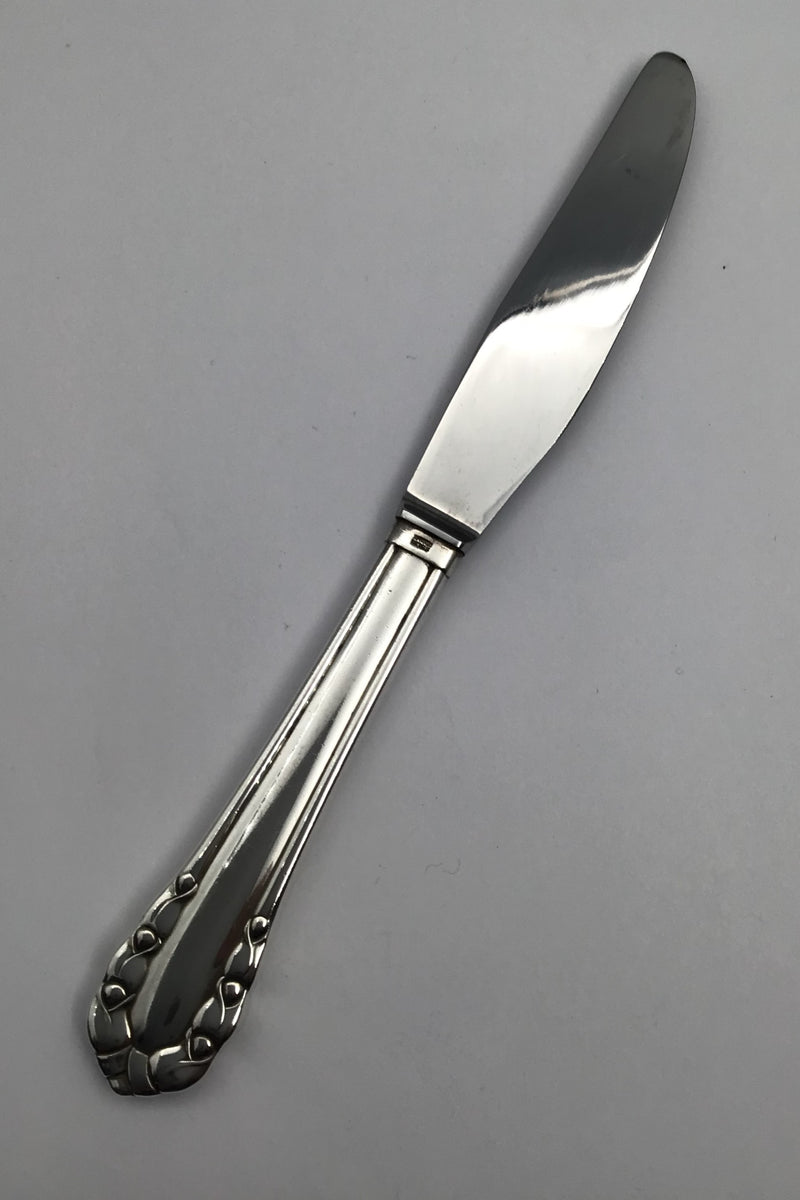 Georg Jensen Sterling Sølv Liljekonval Frokostkniv No. 024