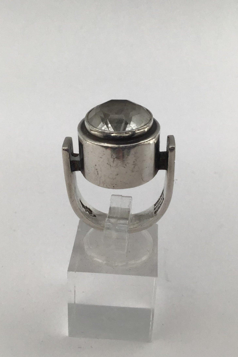 Aage Fausing / Rey Urban Sterling Sølv Moderne Ring Bjergkrystal - Danam Antik