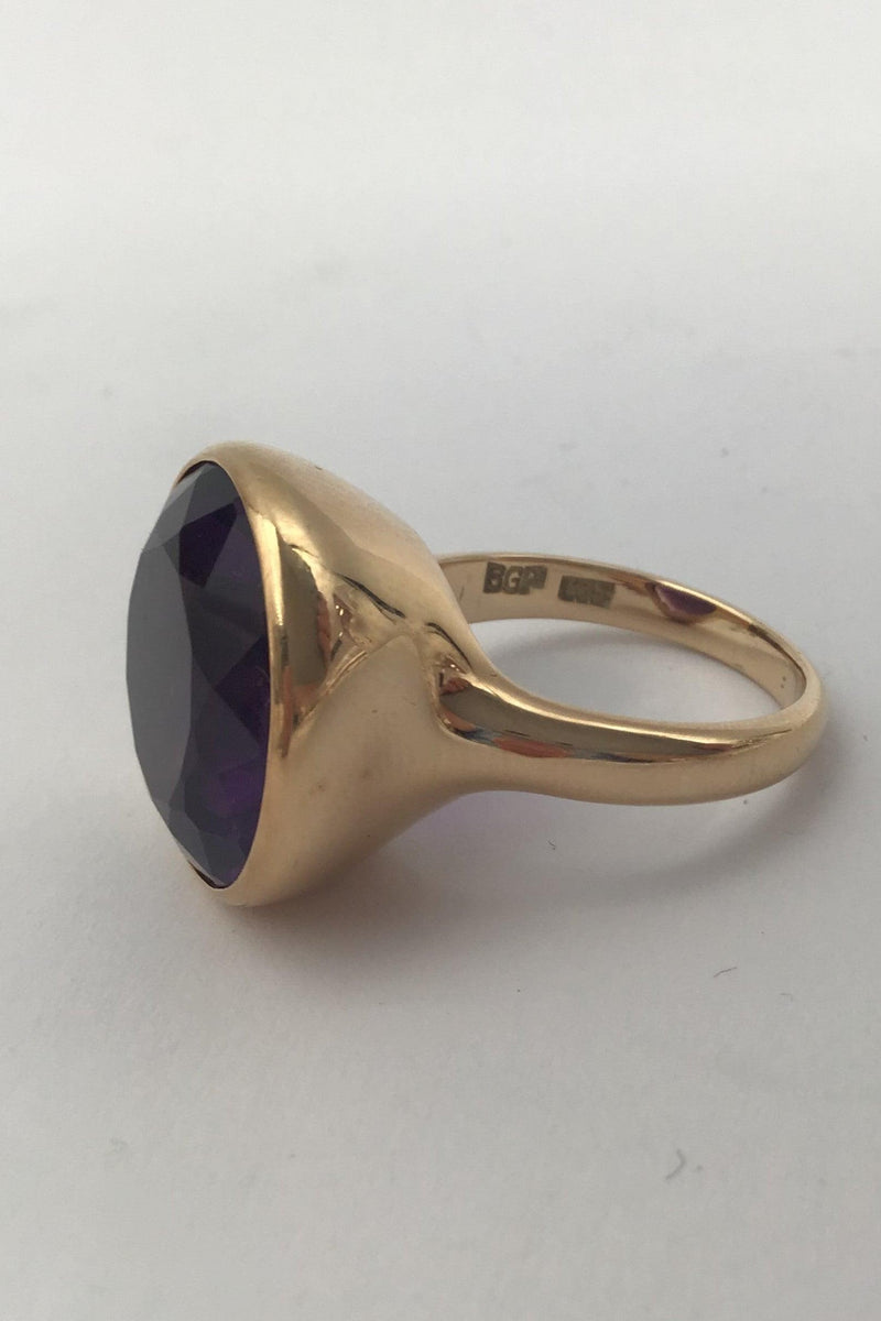 Bent Gabrielsen 14K Guld Ring (Ametyst) - Danam Antik