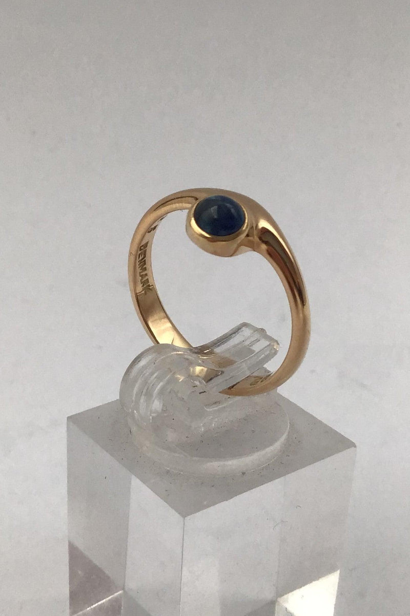 Bent Gabrielsen 14K Guld Ring No. 825 (Safir) - Danam Antik