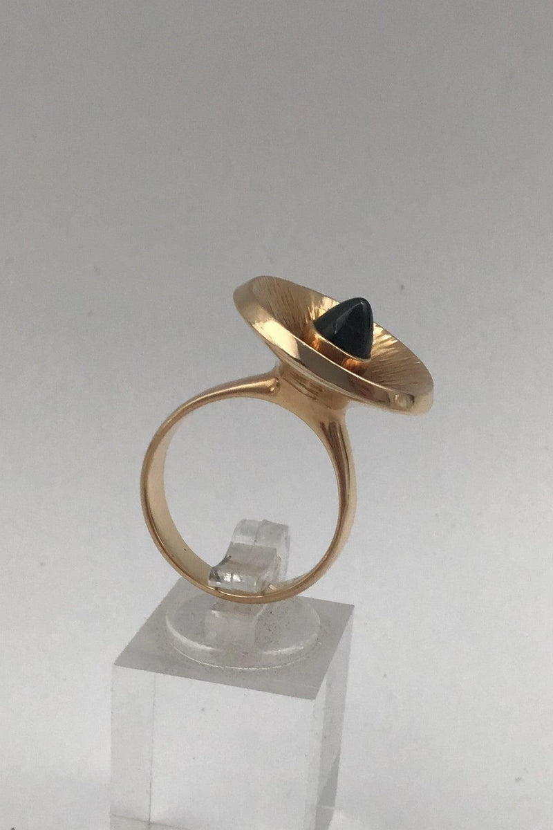 Bent Gabrielsen 14K Guld Ring (Safir) - Danam Antik