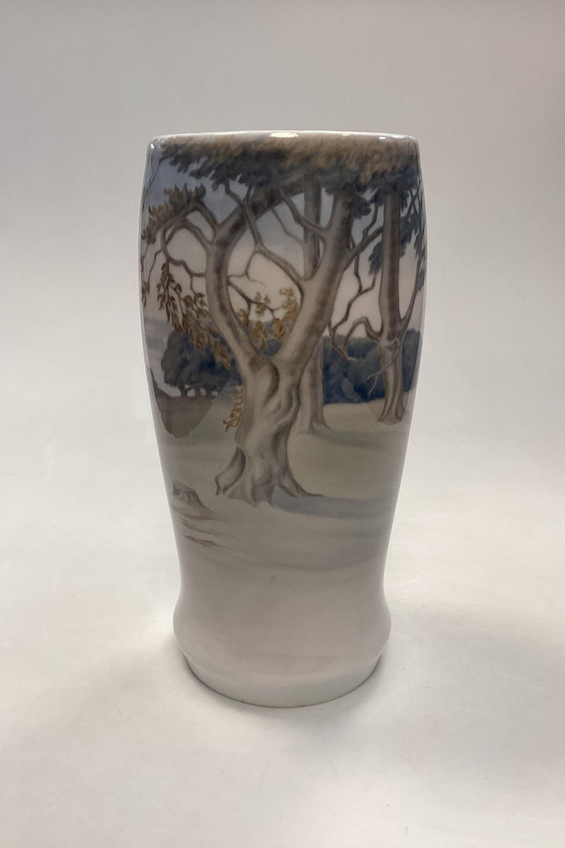 Bing og Grøndahl Art Nouveau Vase - Eremitageslottet No. 6094/95 - Danam Antik