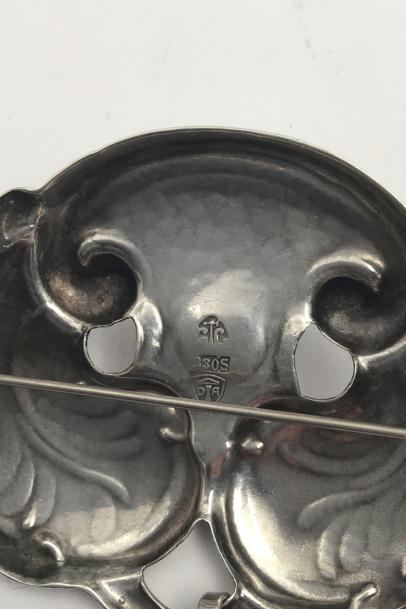 CTC/Dansk Sølv Art Nouveau Broche - Danam Antik