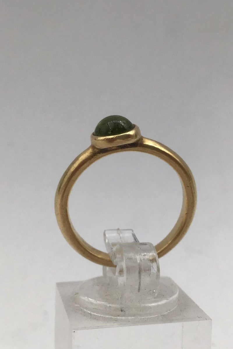 Georg Jensen 18K Guld Ring David Chu Moonrise Peridot - Danam Antik