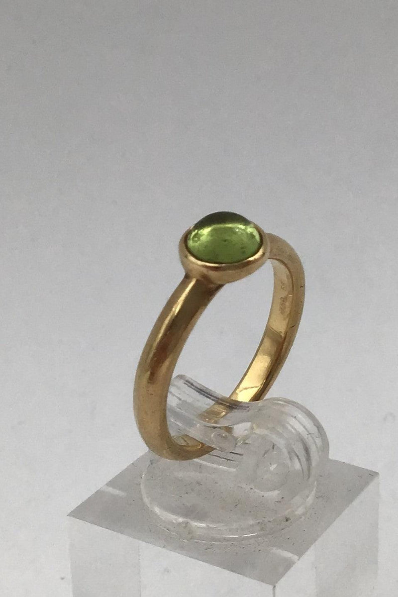 Georg Jensen 18K Guld Ring David Chu Moonrise Peridot - Danam Antik