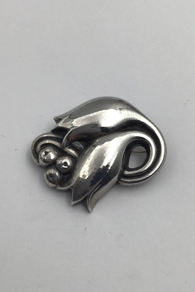 Georg Jensen Sterling Sølv Broche No. 100C - Danam Antik