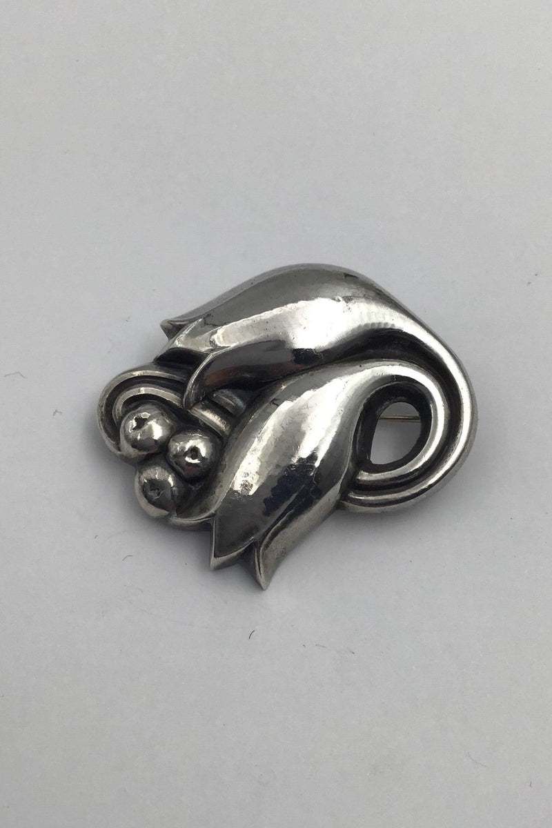 Georg Jensen Sterling Sølv Broche No. 100C - Danam Antik