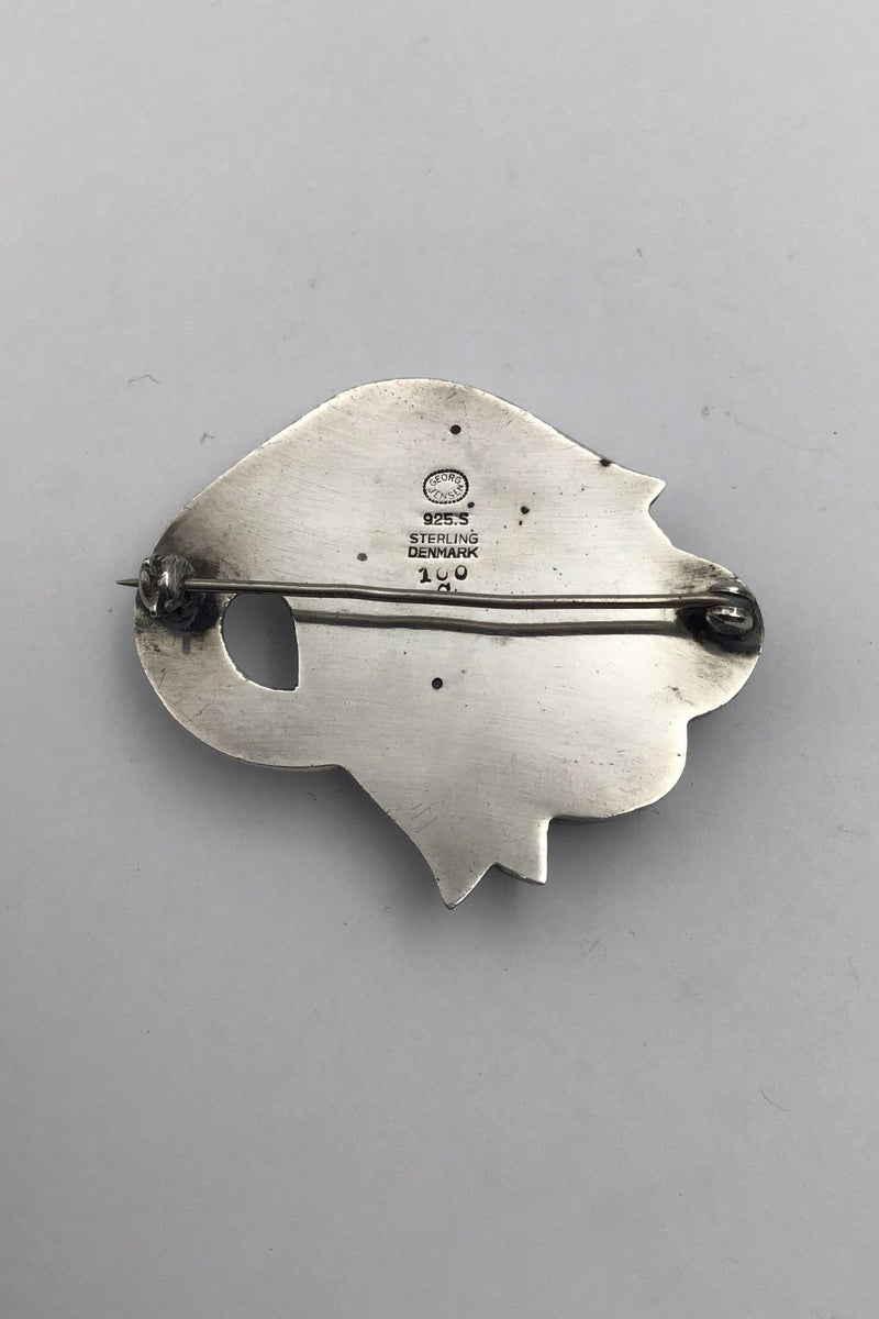 Georg Jensen Sterling Sølv Broche No. 100C - Danam Antik