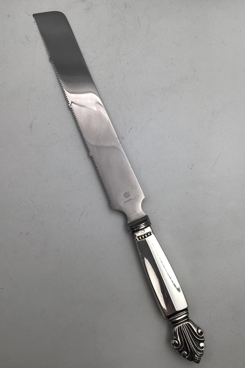 Georg Jensen Sterling Sølv Dronning Brødkniv No. 197B - Danam Antik