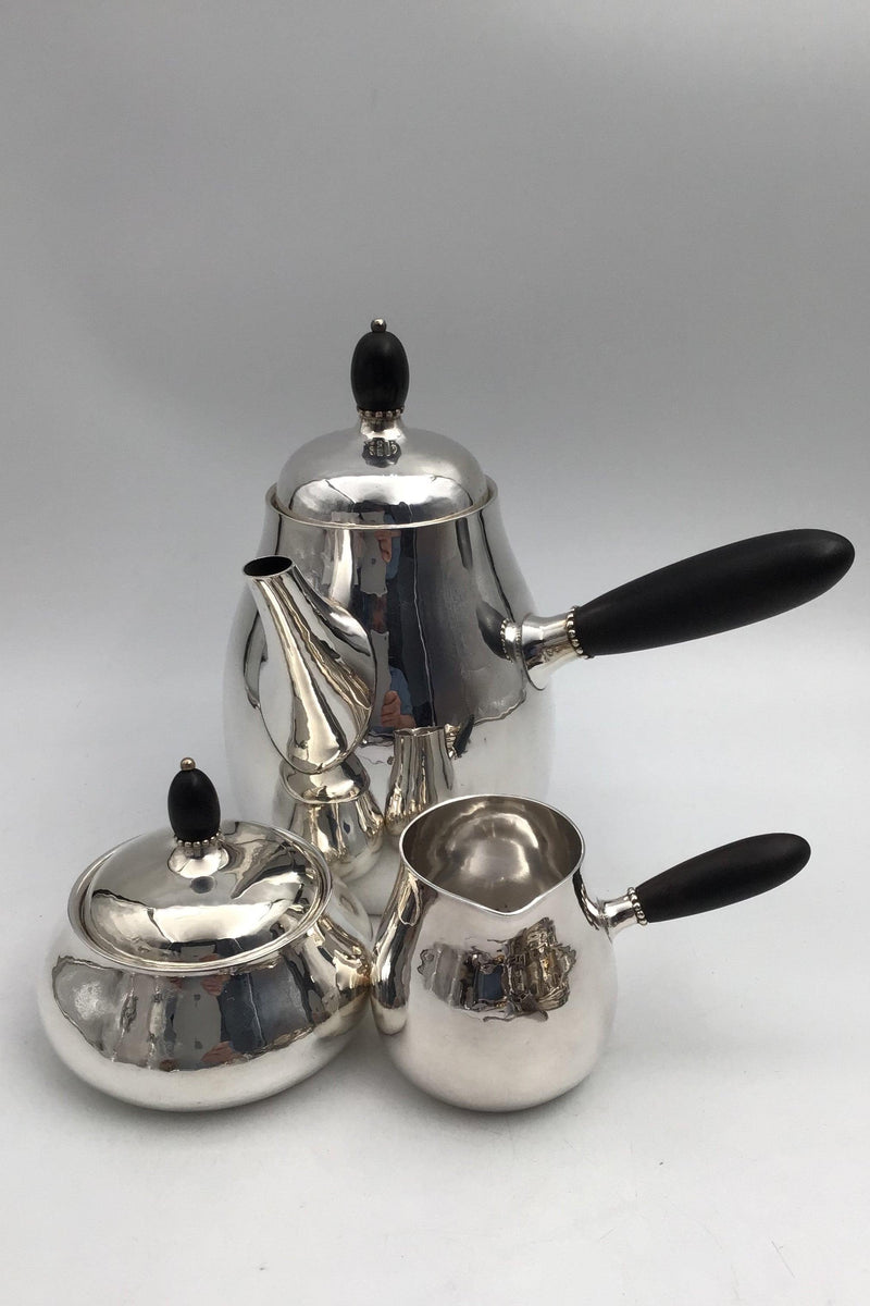 Georg Jensen Sterling Sølv Kaffesæt No. 80 (1925-1933) - Danam Antik