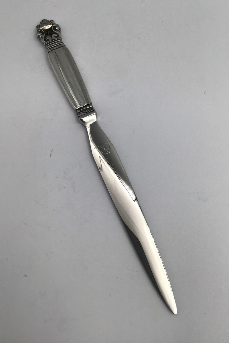 Georg Jensen Sterling Sølv Konge Papirkniv No. 304 - Danam Antik