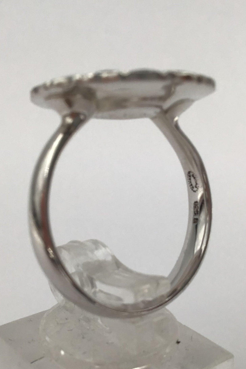 Georg Jensen Sterling Sølv Marguerit Ring - Danam Antik