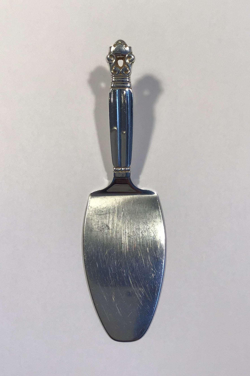 Georg Jensen Sterling Sølv og Rustfrit Stål Kagespade Konge No 195