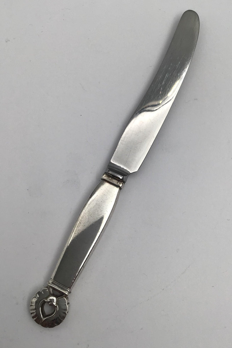 Georg Jensen Sterling Sølv Ornamental Kniv (1930-1945) - Danam Antik