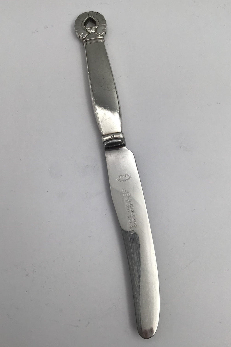 Georg Jensen Sterling Sølv Ornamental Kniv (1930-1945) - Danam Antik