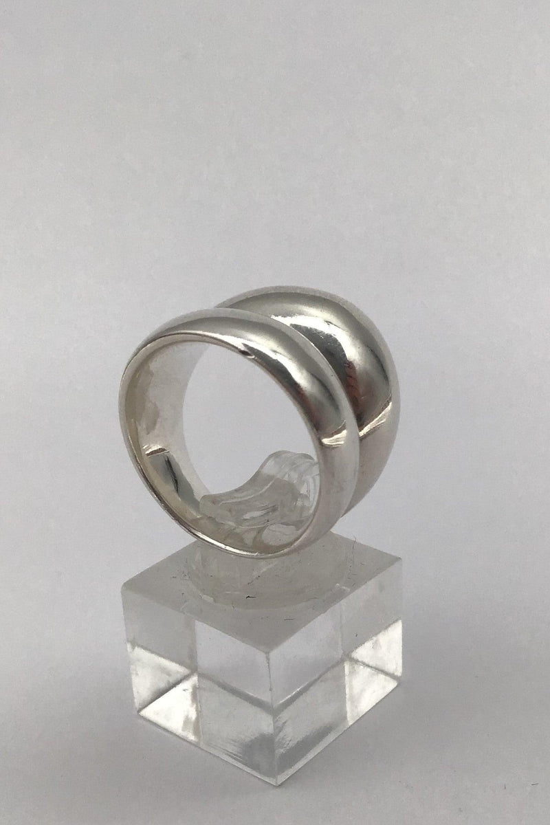 Georg Jensen Sterling Sølv Ring No. 501 Curve - Danam Antik