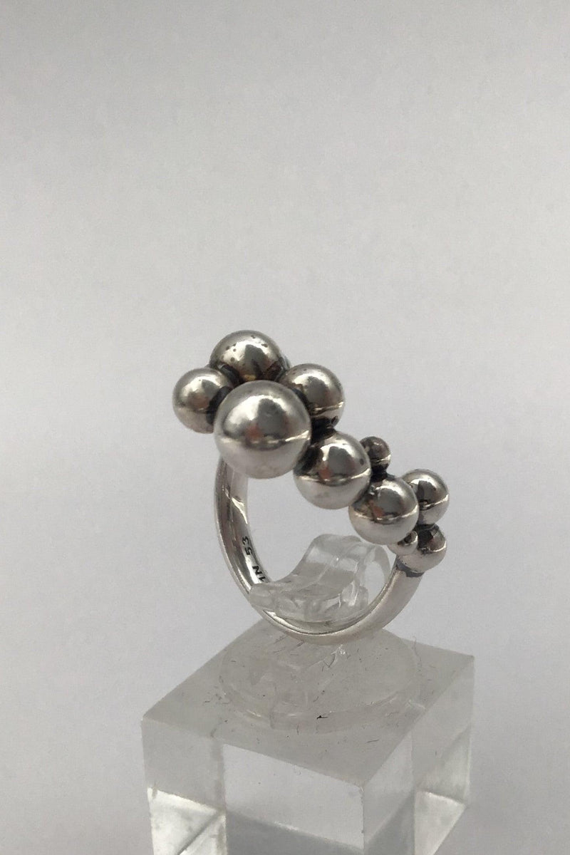 Georg Jensen Sterling Sølv Ring No. 551N Moonlight Grapes - Danam Antik