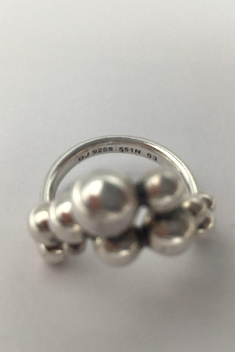 Georg Jensen Sterling Sølv Ring No. 551N Moonlight Grapes - Danam Antik