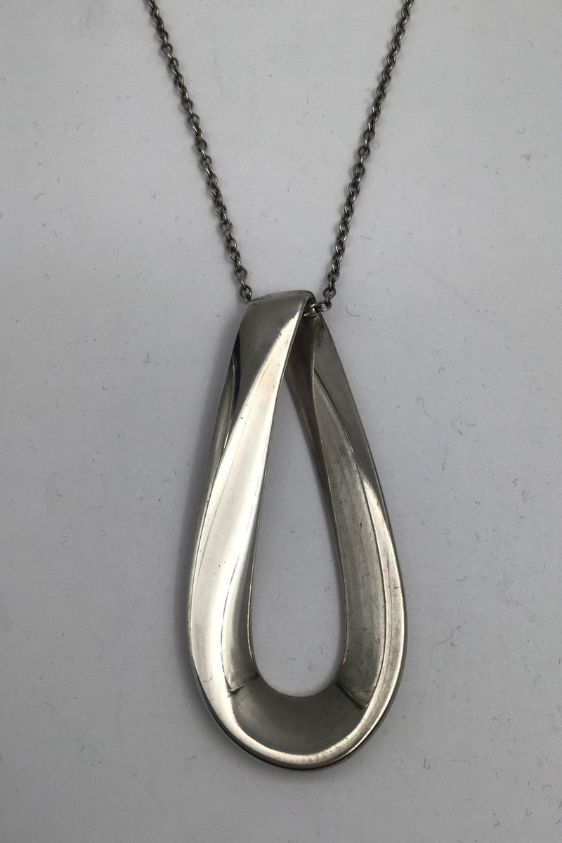 Georg Jensen Sterling Sølv Vedhæng No 452A Infinity - Danam Antik