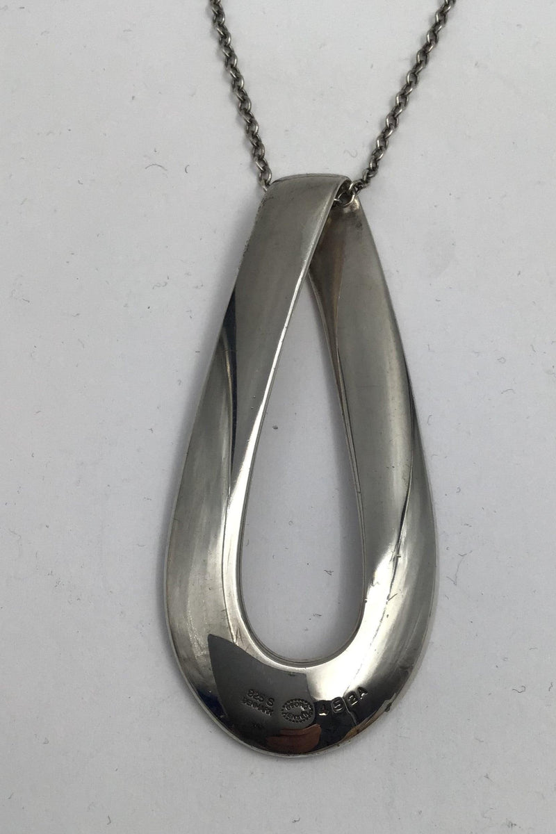 Georg Jensen Sterling Sølv Vedhæng No 452A Infinity - Danam Antik