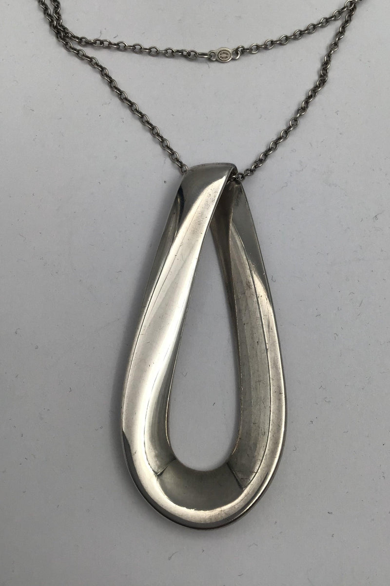 Georg Jensen Sterling Sølv Vedhæng No 452A Infinity - Danam Antik