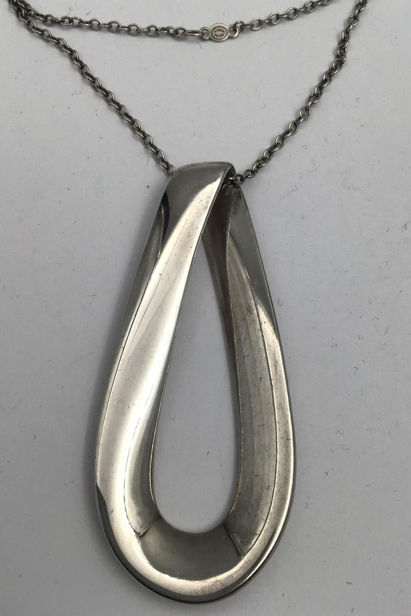 Georg Jensen Sterling Sølv Vedhæng No 452A Infinity - Danam Antik