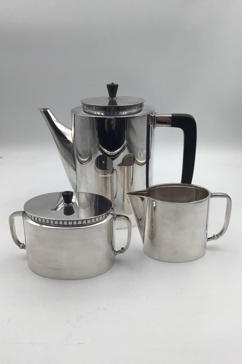 Hans Hansen Sterling Sølv Kaffesæt No 358 af Karl Gustav Hansen - Danam Antik