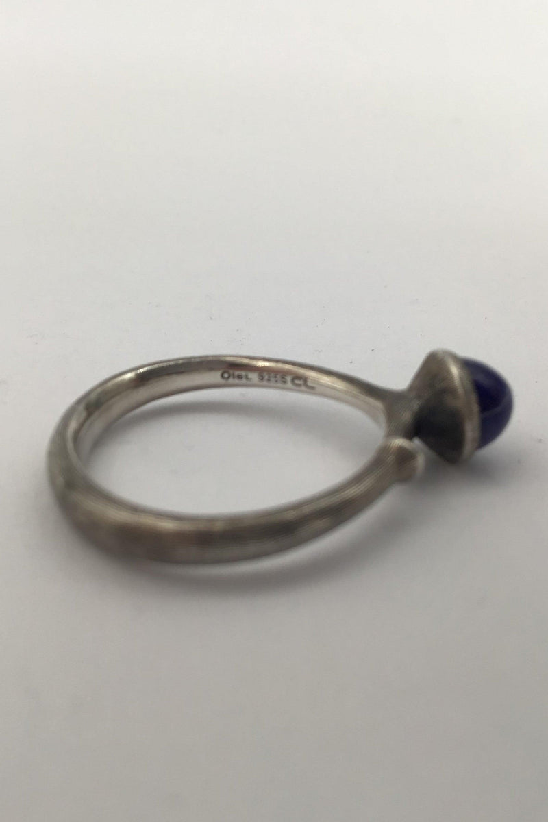 Ole Lynggaard Sterling Sølv Lotus Ring (Lapis Lazuli) - Danam Antik